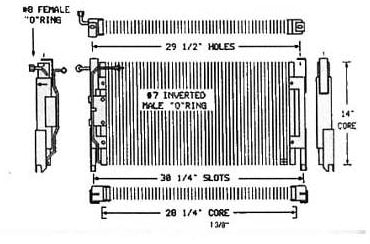 AC Condenser - 1971-1972 Buick Electra, Lesabre