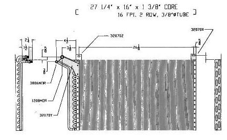 AC Condenser - 1976-1977 Pontiac Ventura