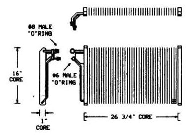 AC Condenser - 1978-1980 Buick Regal