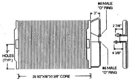 AC Condenser - 1982-1985 Camaro
