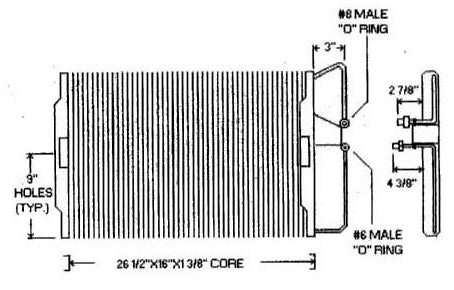 AC Condenser - 1982-1985 Pontiac Firebird