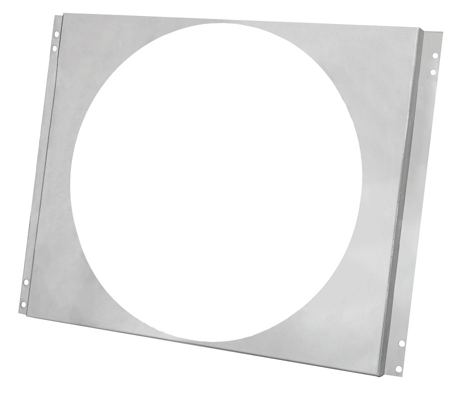 Aluminum Fan Shroud for 16" Electric Fan - 16 7/8" tall x 22" wide 