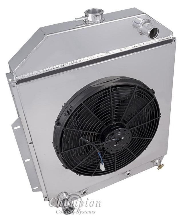 Aluminum Fan Shroud for 16" Electric Fan - 21 14" tall x 22 3/8" wide