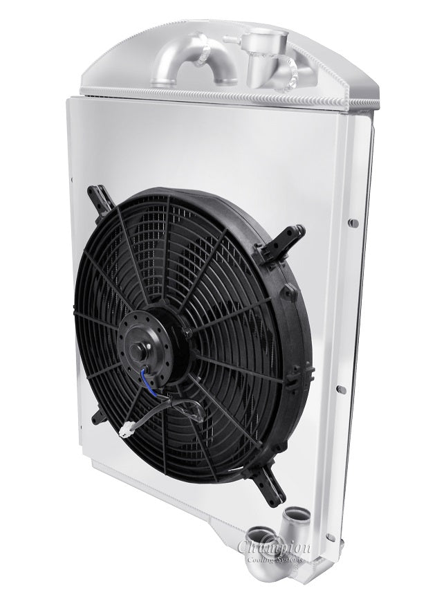 Aluminum Fan Shroud for 16" Electric Fan - 22 3/8" tall x 20.75” wide