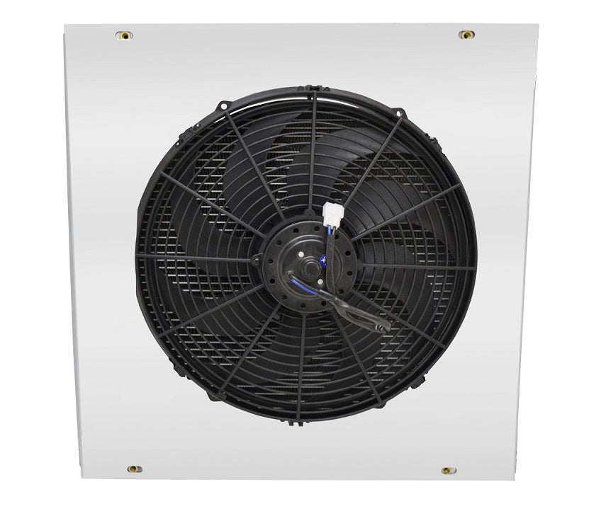 Aluminum Fan Shroud for 16" Electric Fan - 22.38" tall x 21.5" wide