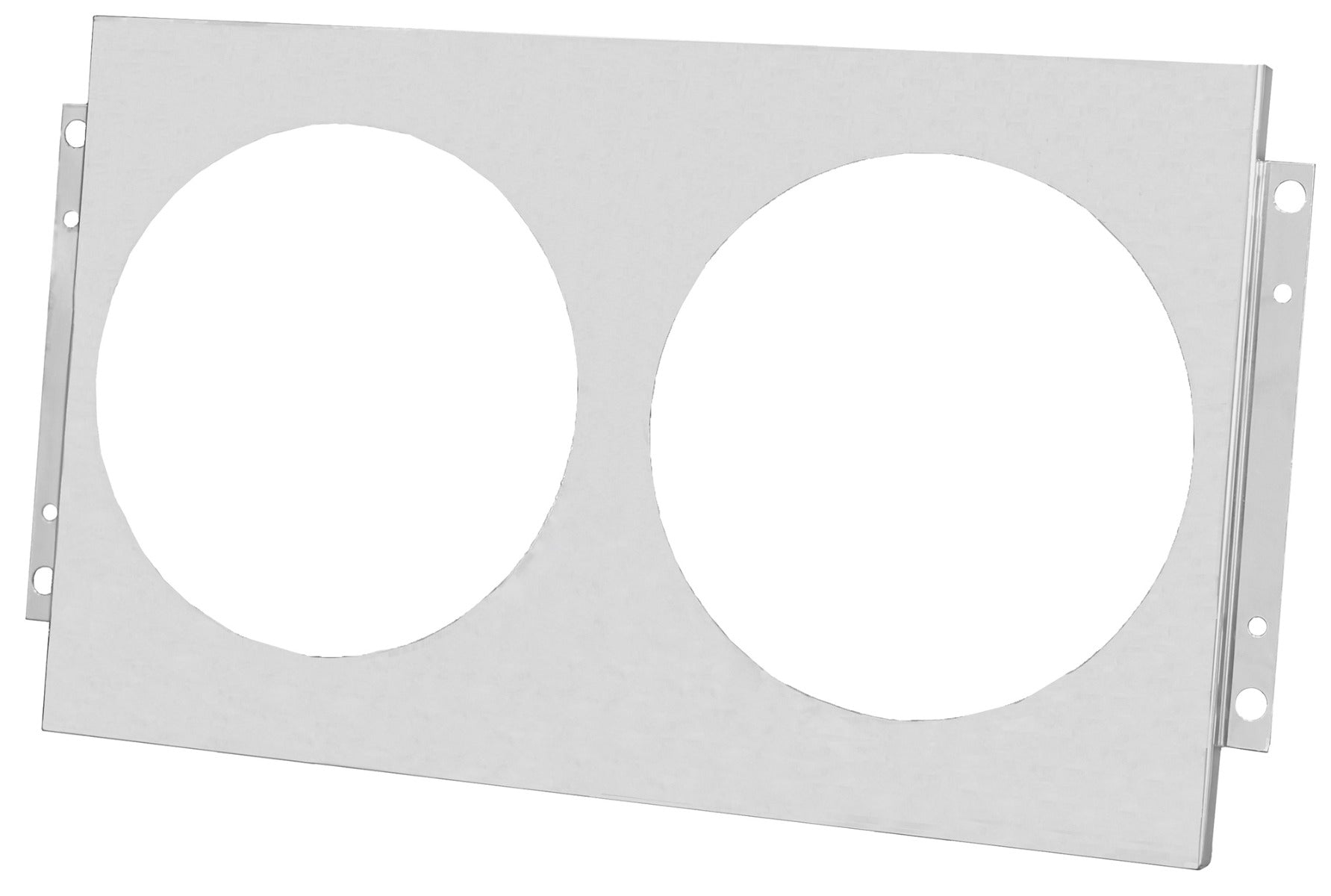 Aluminum Fan Shroud for 2-12" Electric Fans - 15.75" tall x 27.75" wide