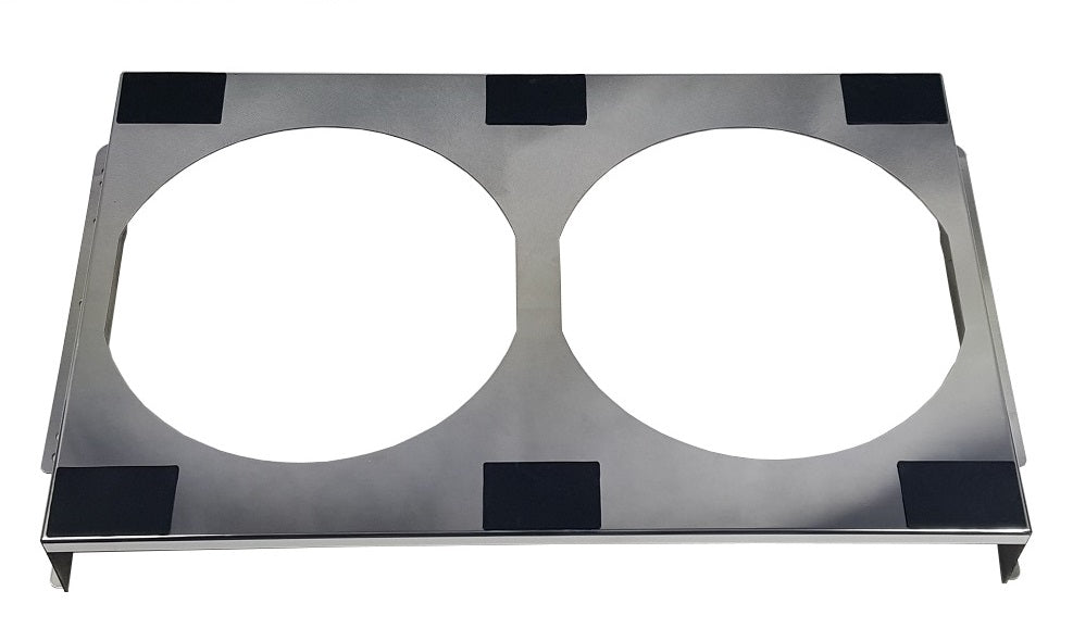 Aluminum Fan Shroud for 2-12" Electric Fans - 16" tall x 28" wide