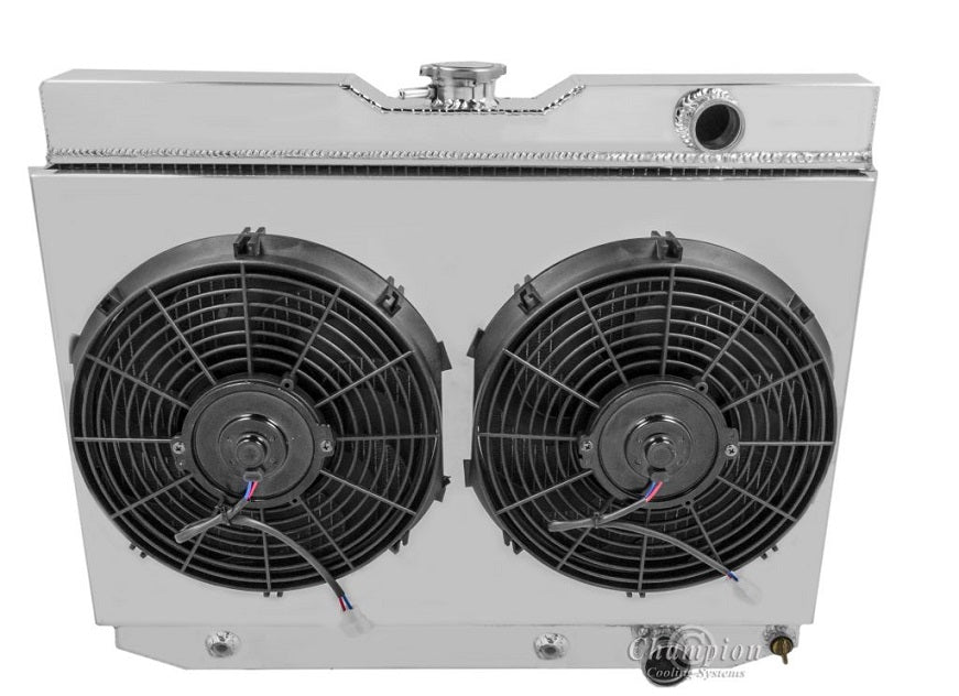 Aluminum Fan Shroud for 2-12" Electric Fans - 28" tall x 16" wide