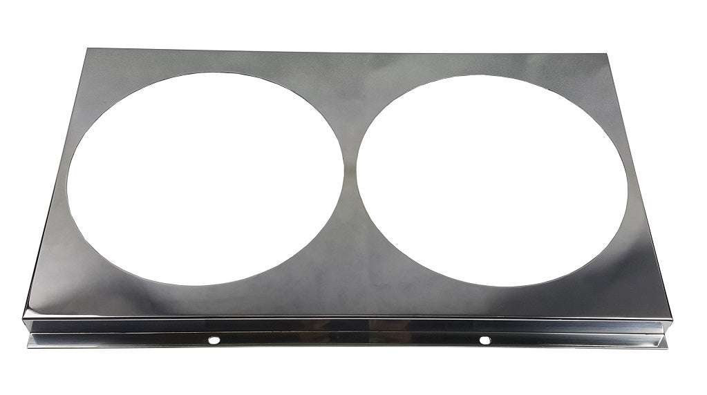 Aluminum Fan Shroud for 2-14" Electric Fans - 30.25" Wide x 18 1/8" Tall 