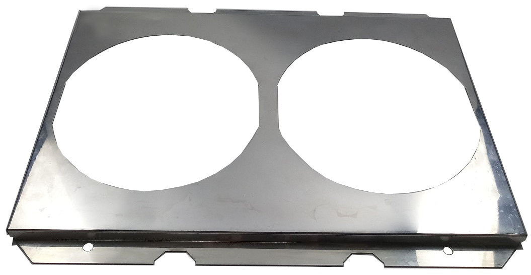 Aluminum Fan Shroud for 2-14" Electric Fans - 28" Wide x 21" Tall