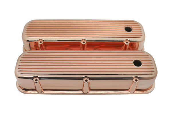 Big Block Chevy Tall Aluminum Valve Covers - Finned