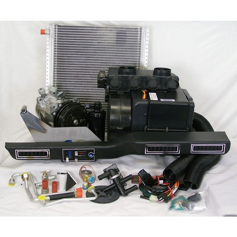 Complete A/C, Heat and Defrost System - 1947-1955 Chevy Truck - Black Slide