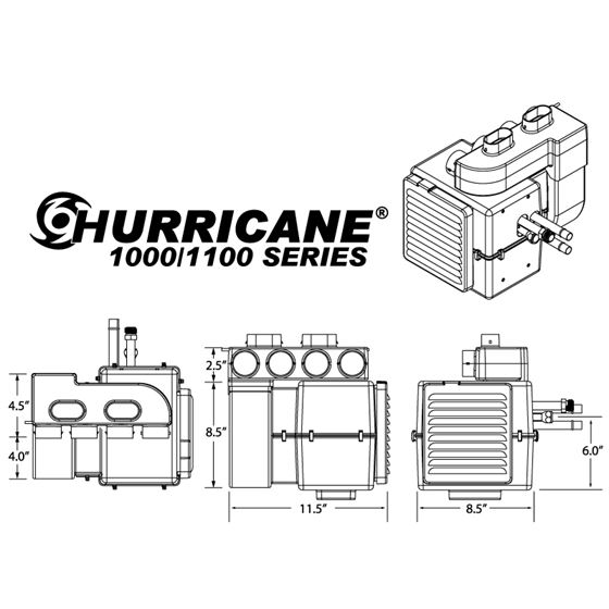 Complete A/C, Heat Hurricane System - Universal