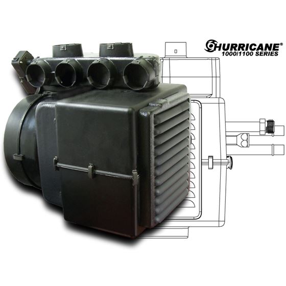 Complete A/C, Heat Hurricane System - Universal-Upper Fittings
