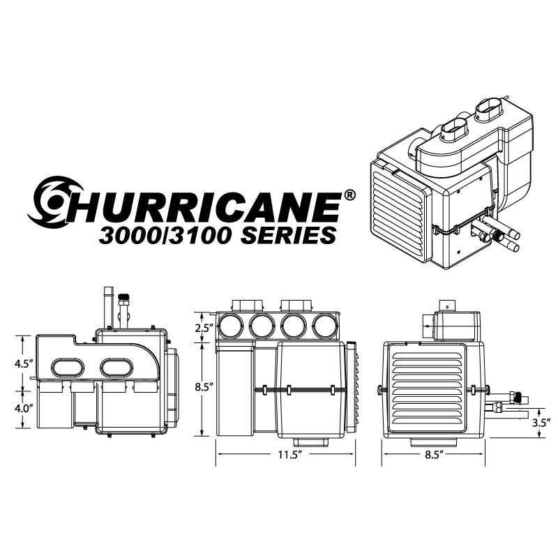 Complete A/C, Heat Hurricane System - Universal
