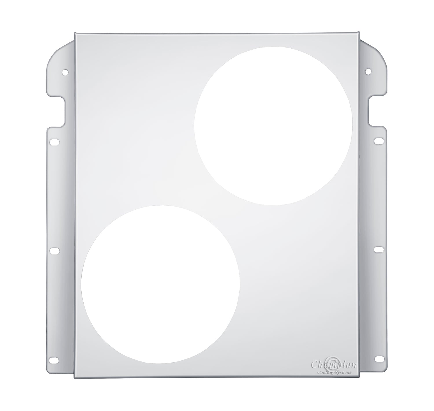 Aluminum Fan Shroud for 10" Electric Fans - 22" Wide x 22.5" Tall
