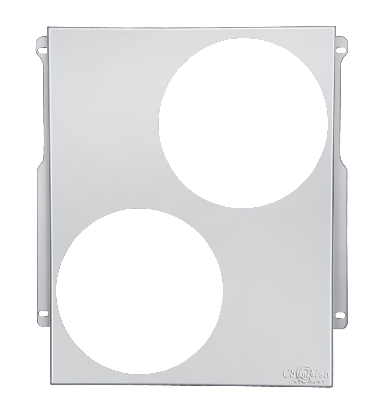 Aluminum Fan Shroud for 10" Electric Fans - 19.25" Wide x 22" Tall
