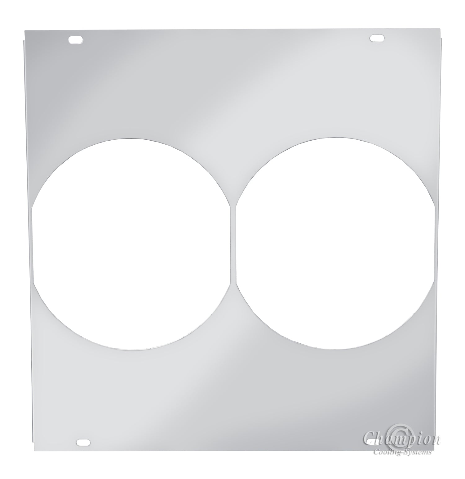 Aluminum Fan Shroud for 10" Electric Fans - 21.5" Wide x 22.25" Tall