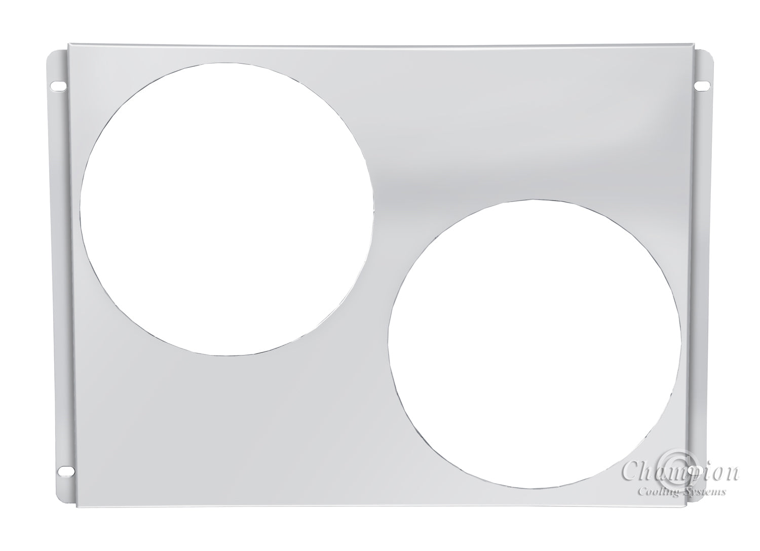Aluminum Fan Shroud for 12" Electric Fans - 26.625" Wide x 18" Tall