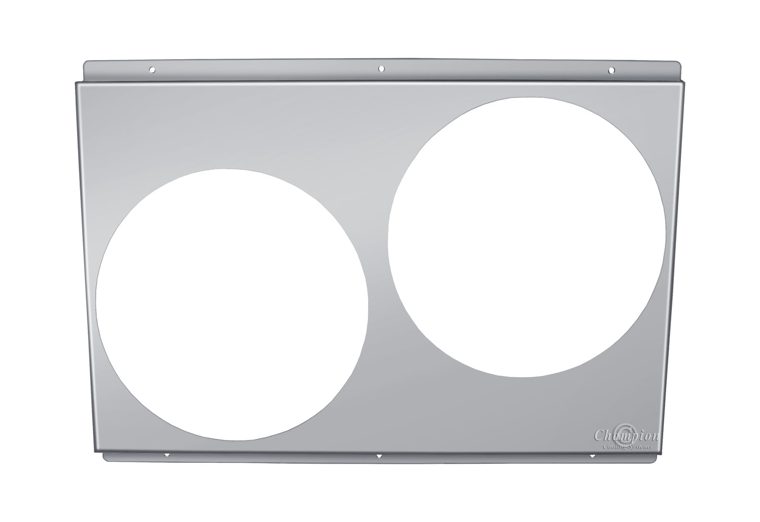 Aluminum Fan Shroud for 13" Electric Fans - 26.125" Wide x 18.25" Tall