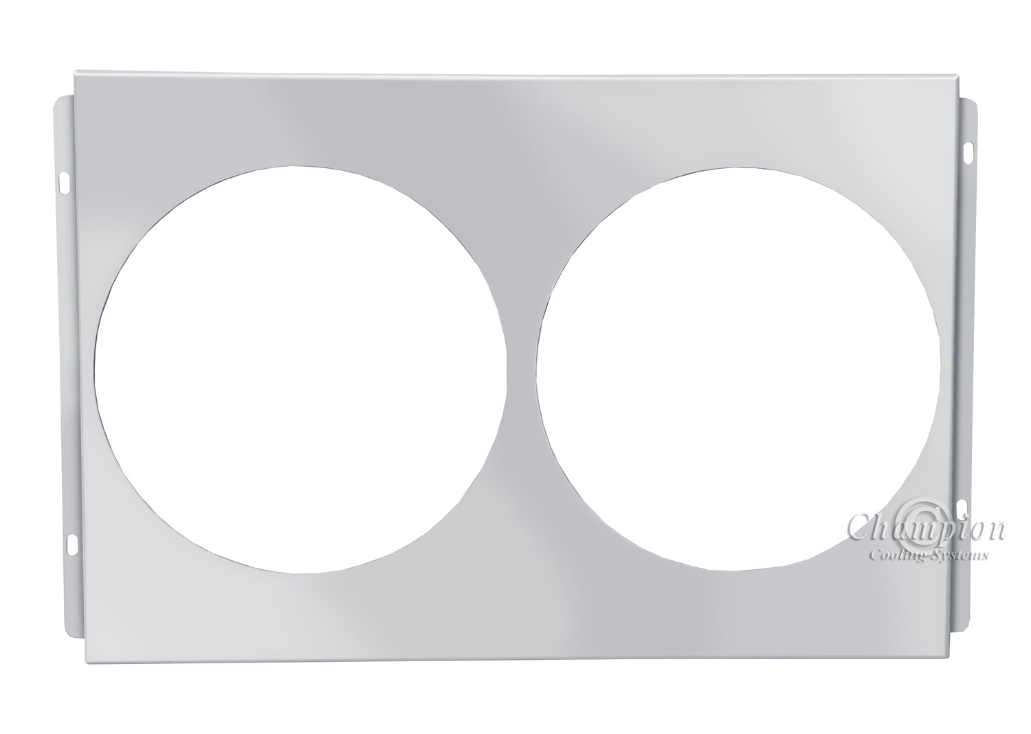 Aluminum Fan Shroud for 12" Electric Fans - 25.38" Wide x 16.38" Tall