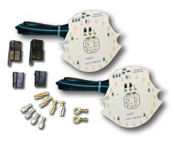 Front Marker Light Panels - 1969 Chevy Camaro