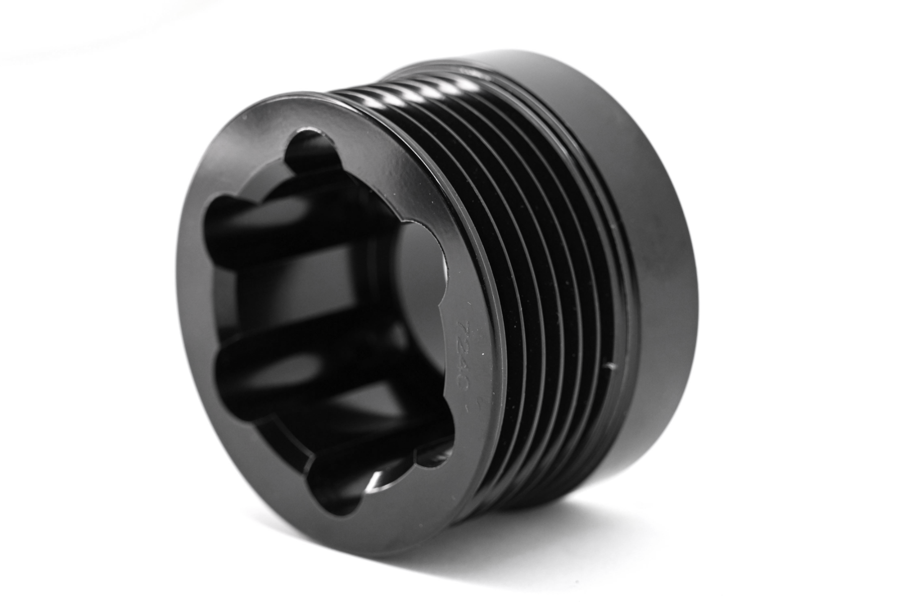 Hellcat Supercharger Hemi Boost Pulley 2.40" (60.96mm) Black Aluminum