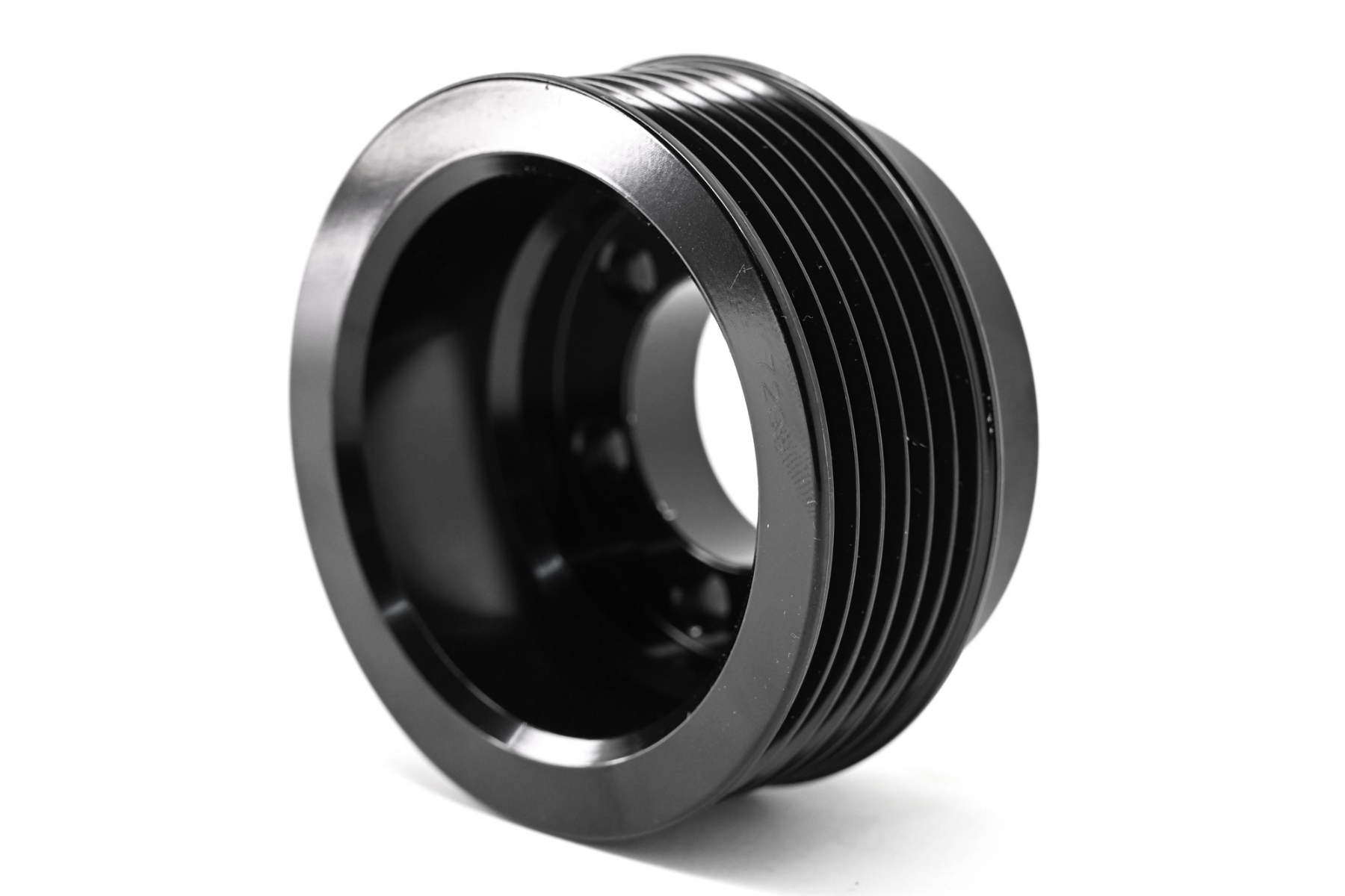 Hellcat Supercharger Hemi Boost Pulley 2.95" (74.96mm) Black Aluminum