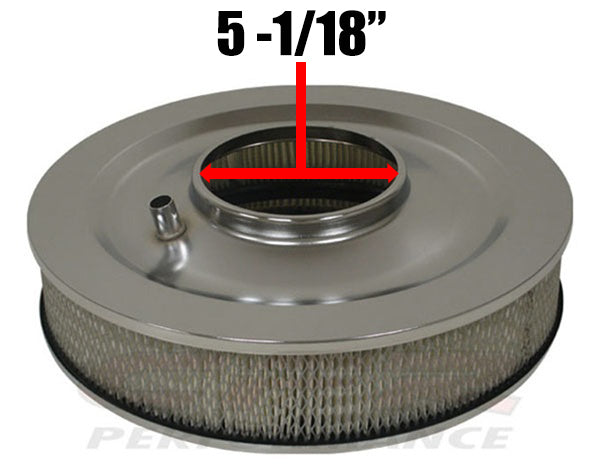 14" Air Cleaner - Flat Base