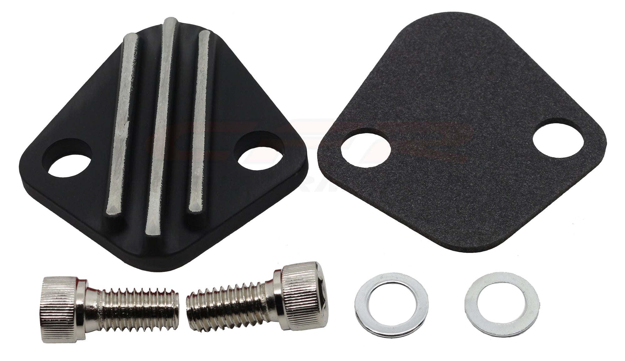 Chevy Big Block Finned Fuel Pump Block Off Plate