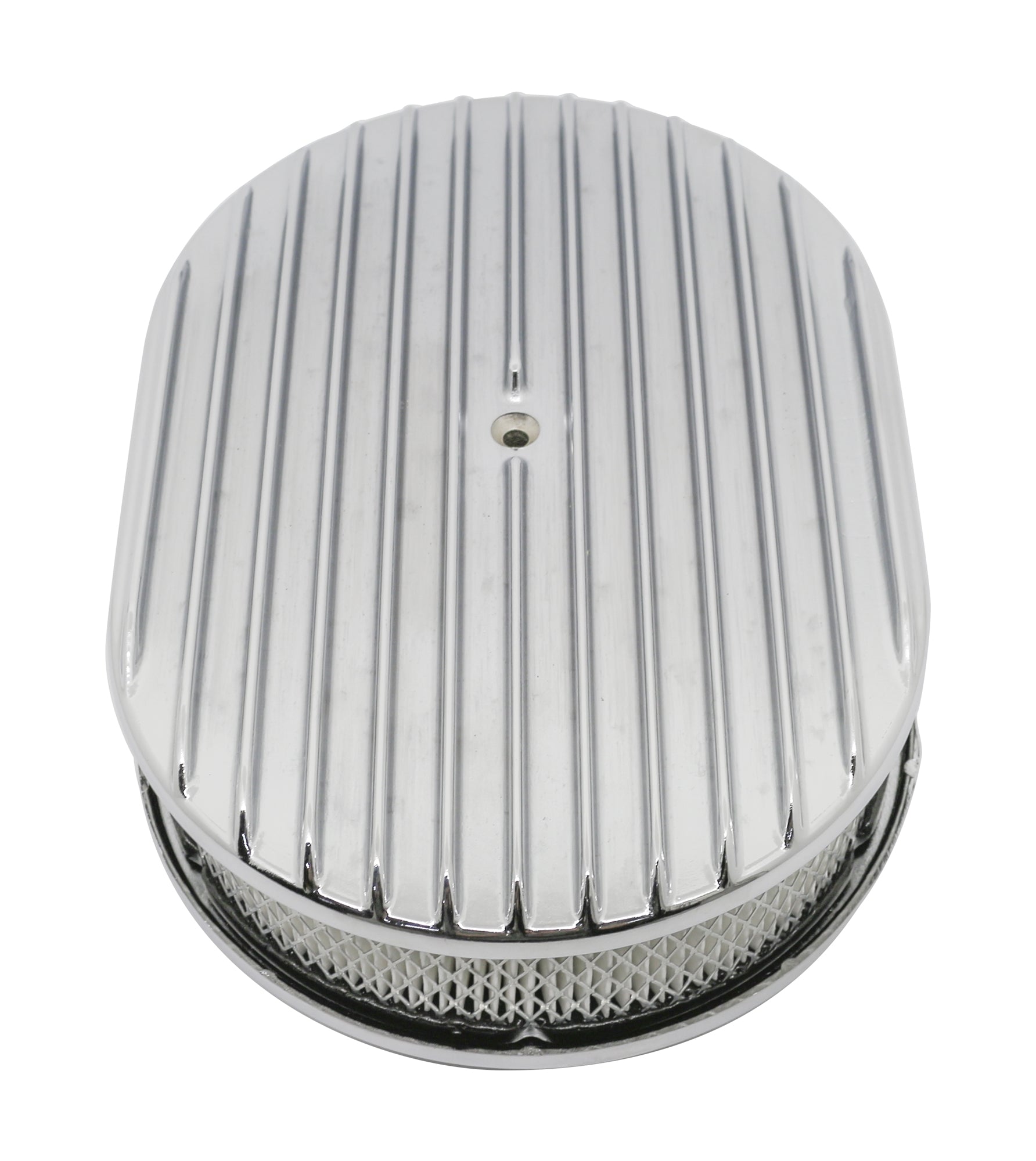 Full-Finned 12" Oval Air Cleaner - Raised Base