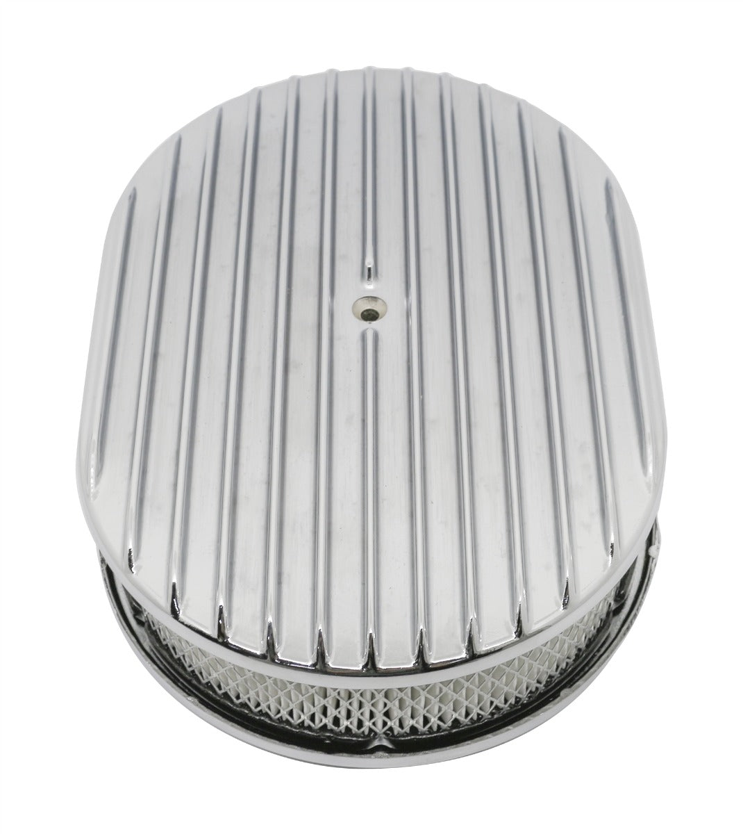 Full-Finned 12" Oval Air Cleaner - Raised Base