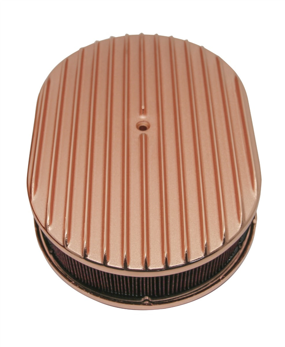 Full-Finned 12" Oval Air Cleaner - Raised Base