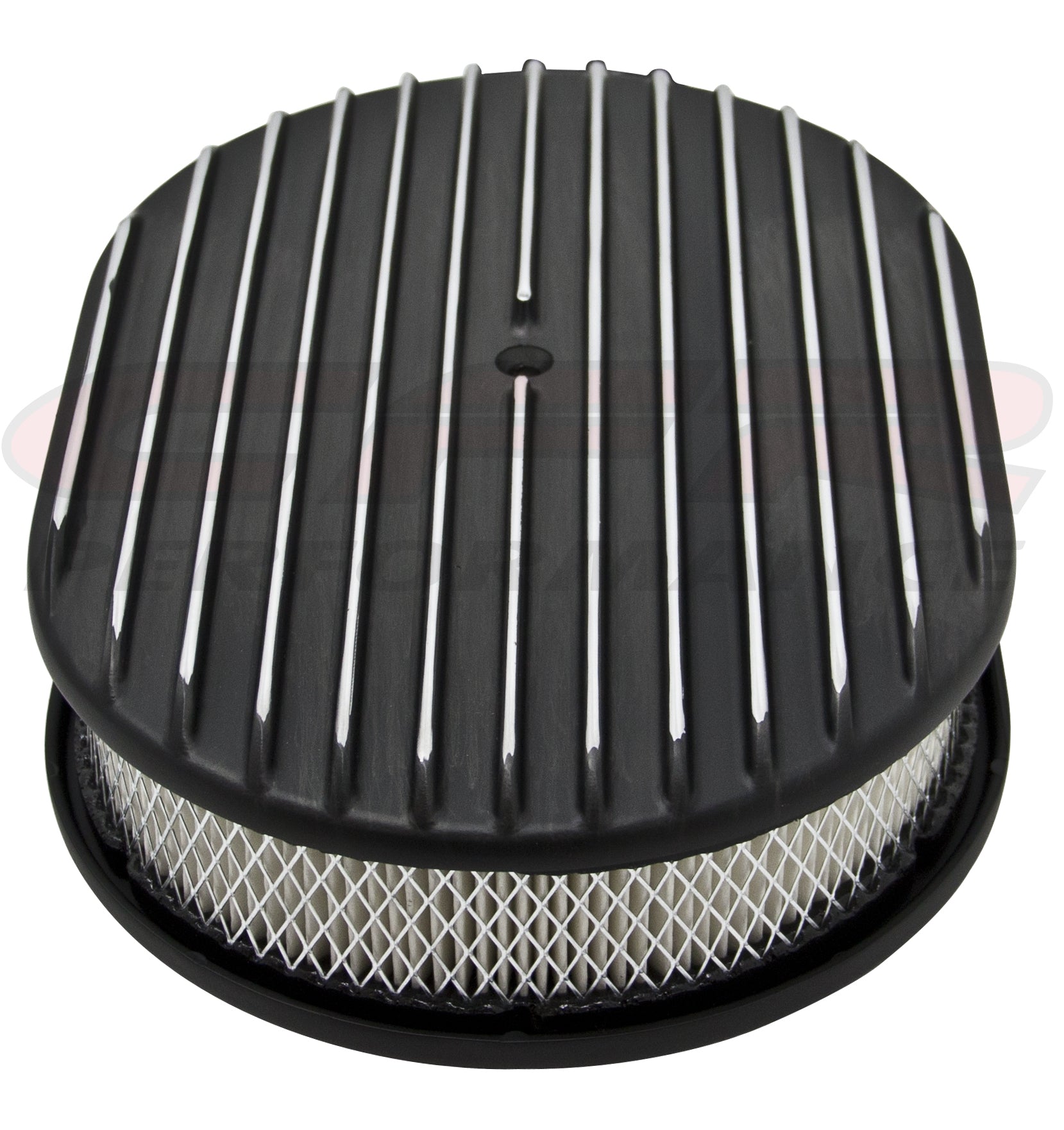 Full-Finned 12" Oval Air Cleaner - Raised Base