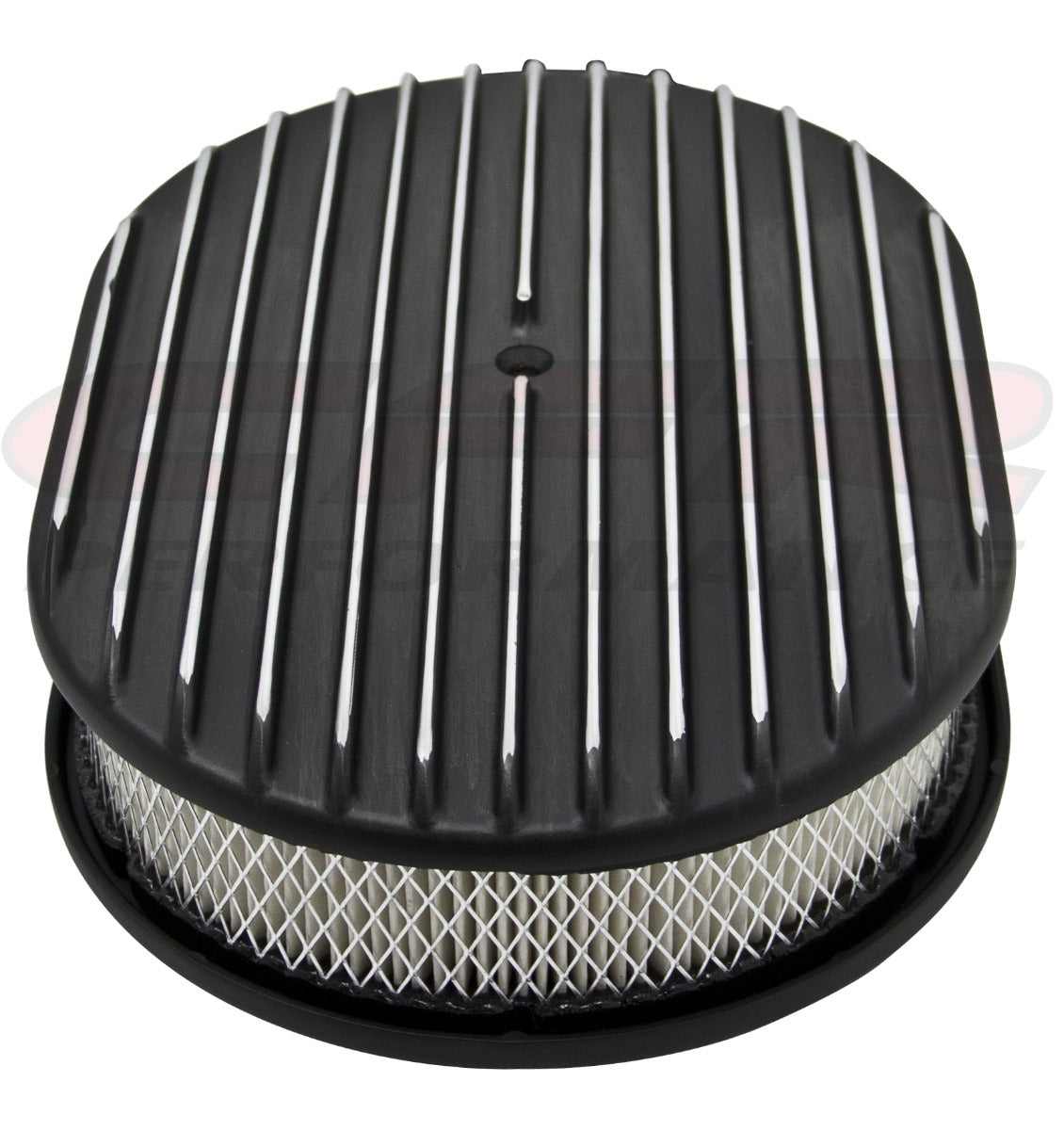 Full-Finned 12" Oval Air Cleaner - Raised Base