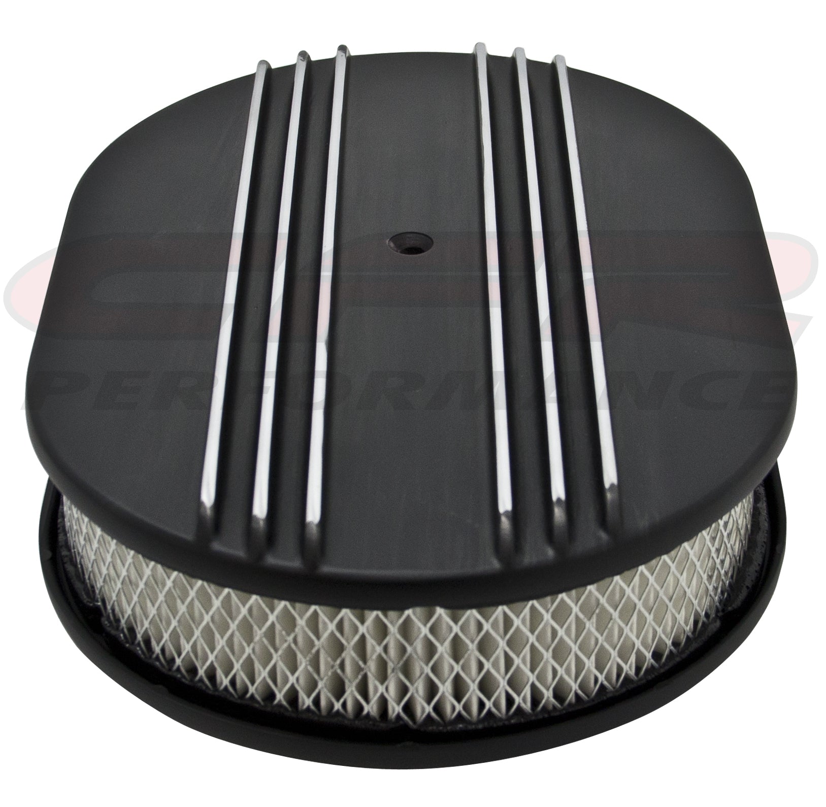 Partial-Finned 12" Oval Air Cleaner - Raised Base