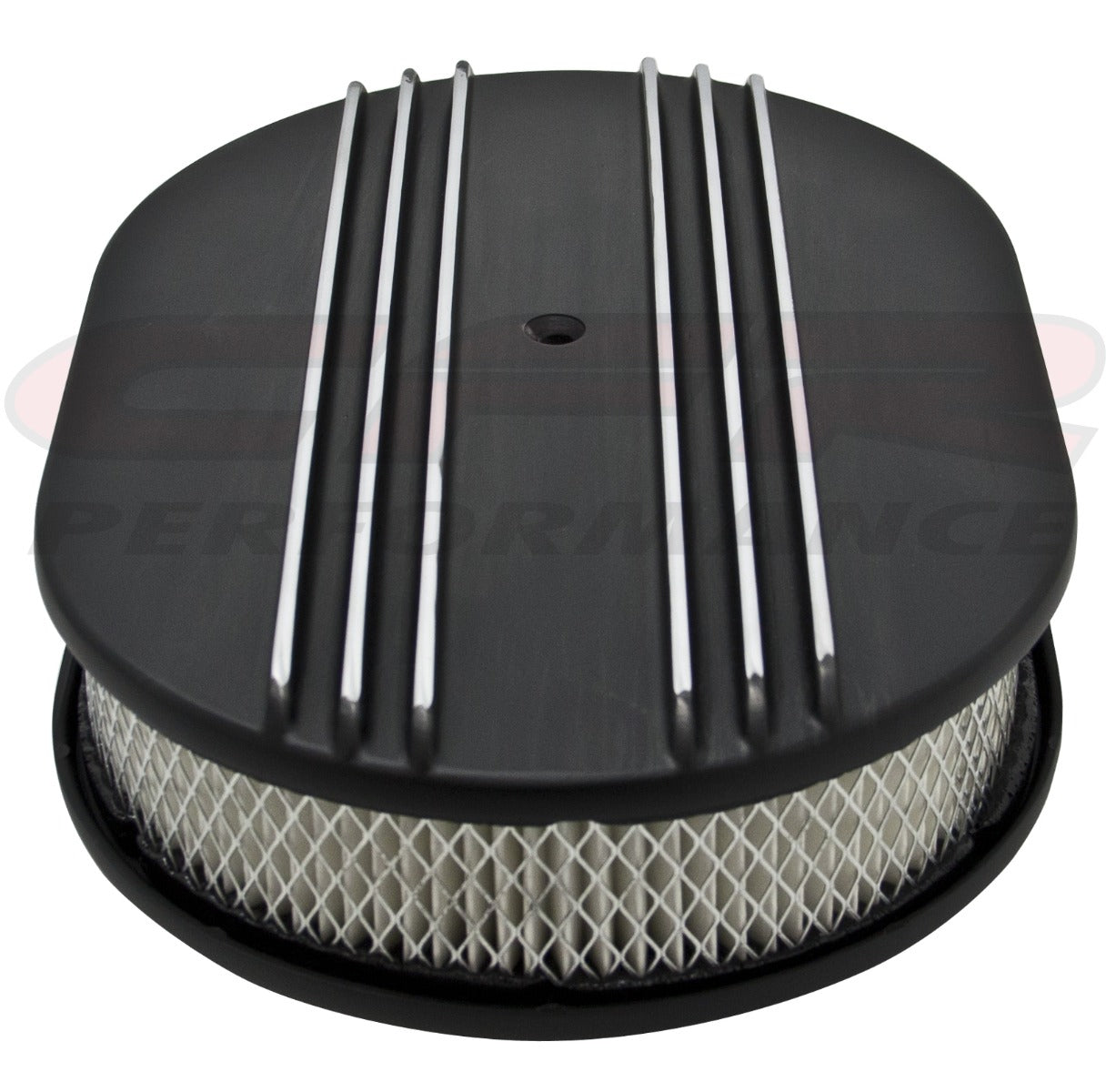 Partial-Finned 12" Oval Air Cleaner - Raised Base