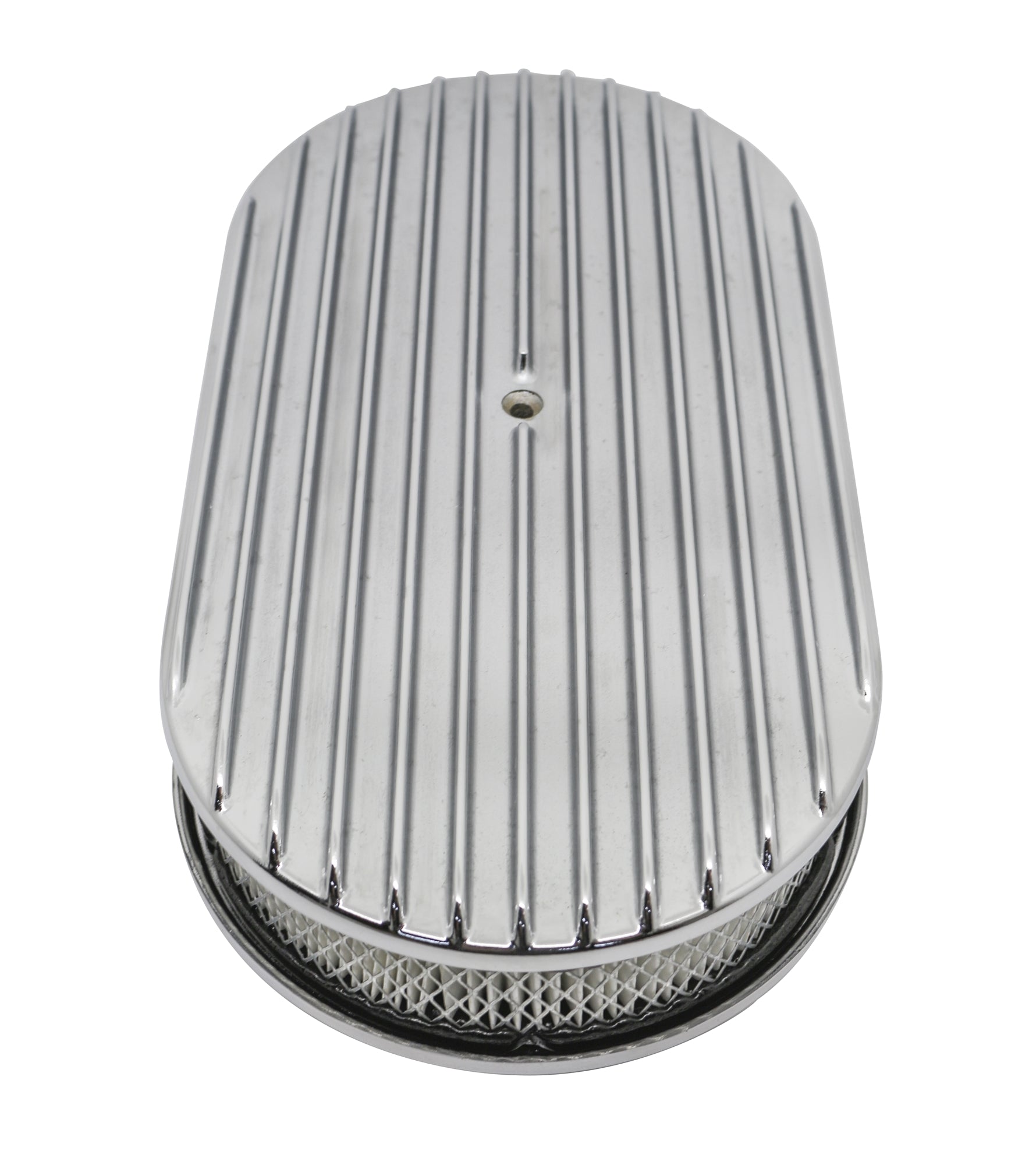 Full-Finned 15" Oval Air Cleaner - Raised Base