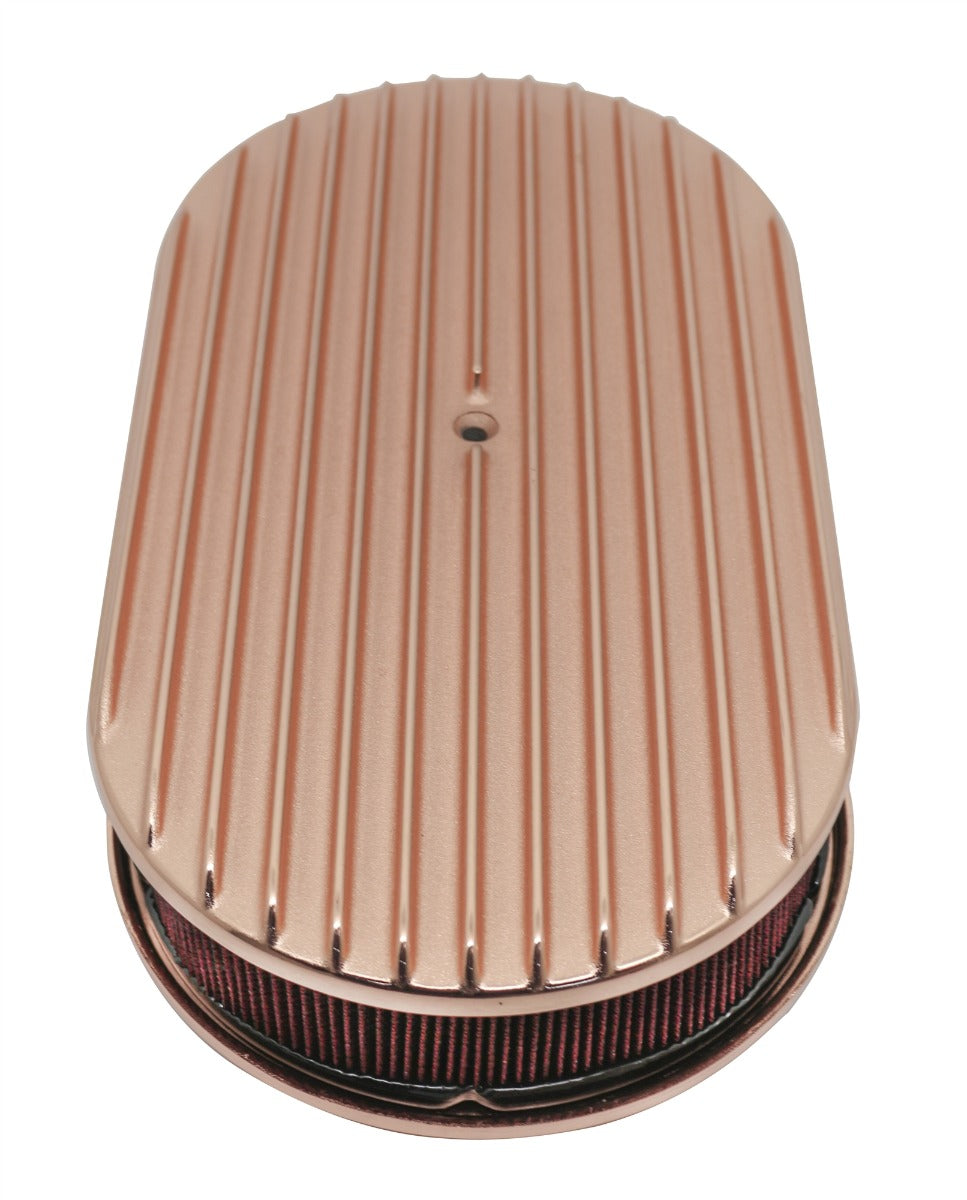 Full-Finned 15" Oval Air Cleaner - Raised Base