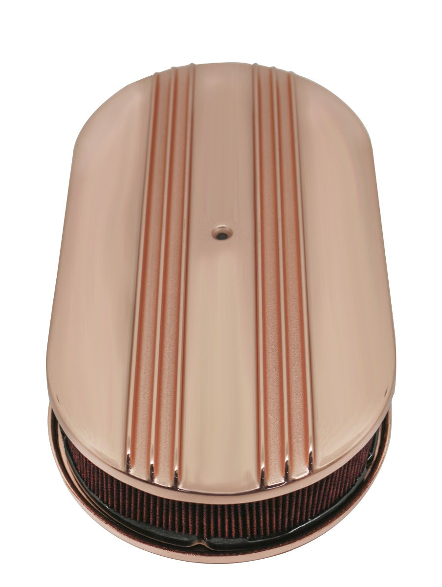 Partial-Finned 15" Oval Air Cleaner - Raised Base