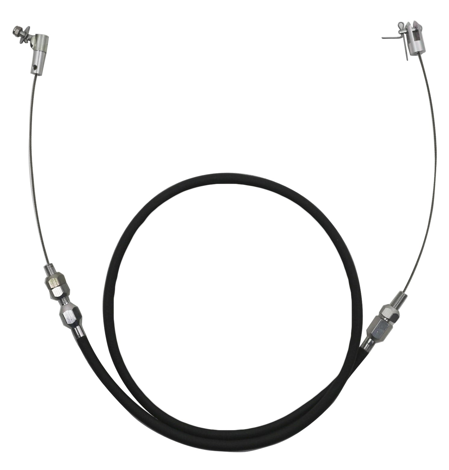 24" Stainless Braided Throttle Cable Kit