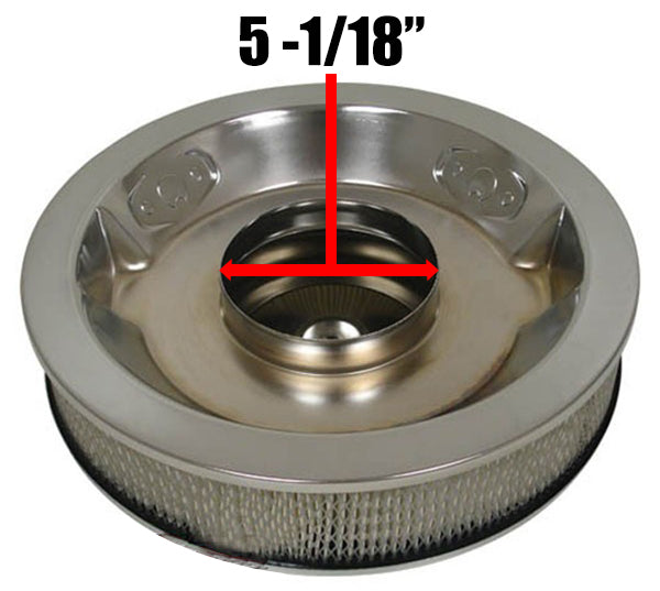 14" Air Cleaner - Hi-Lip Base