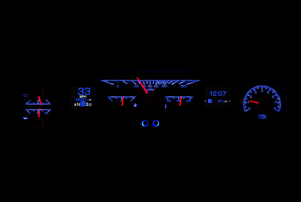 1964- 65 Ford Falcon, Ranchero and Mustang HDX Gauge Instruments