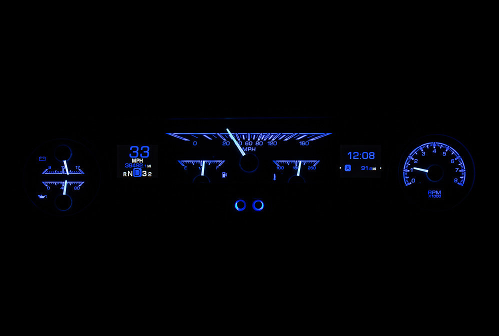 1964- 65 Ford Falcon, Ranchero and Mustang HDX Gauge Instruments