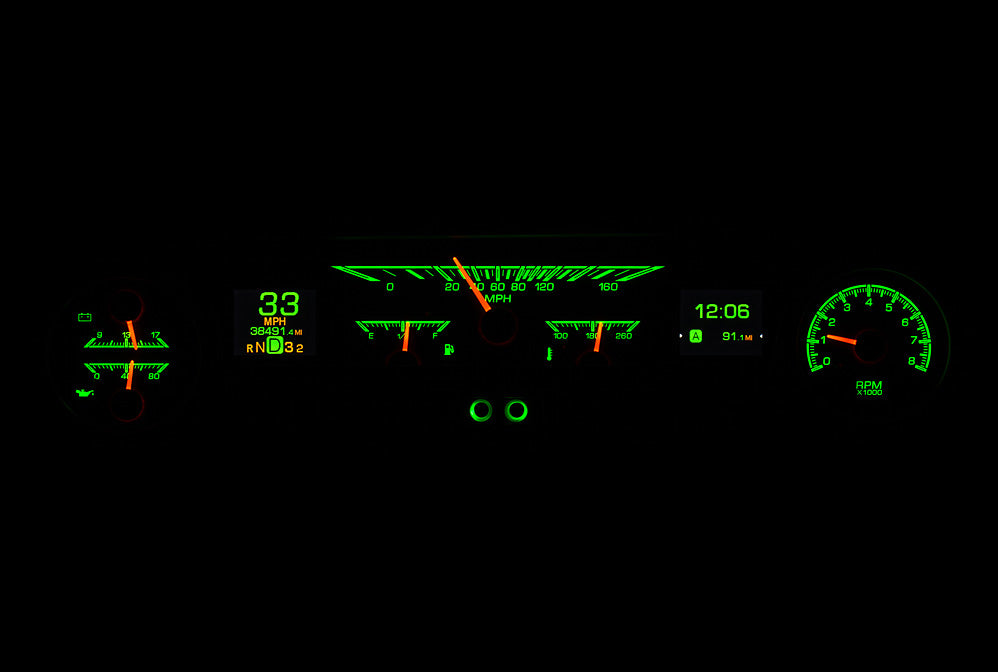 1964- 65 Ford Falcon, Ranchero and Mustang HDX Gauge Instruments