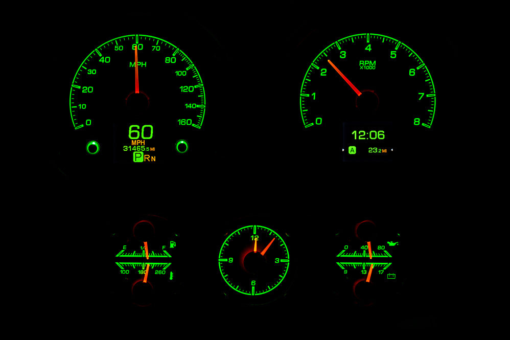 1967 Camaro with Console Gauges HDX Instruments