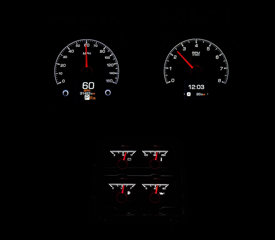 1968 Camaro with Console gauges HDX Instruments