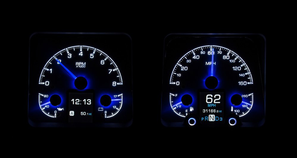 1969 Chevy Camaro HDX Gauge Instruments - Dakota Digital