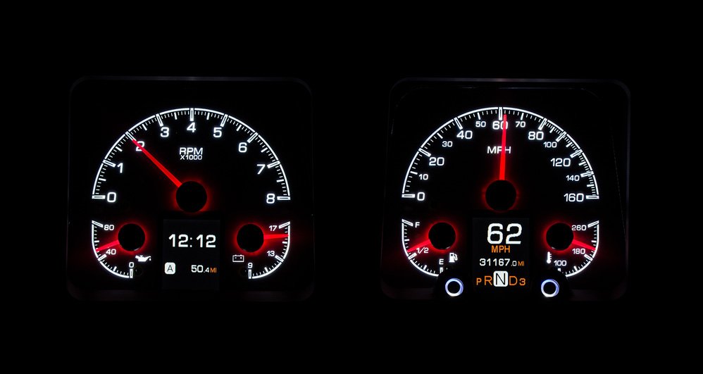 1969 Chevy Camaro HDX Gauge Instruments - Dakota Digital