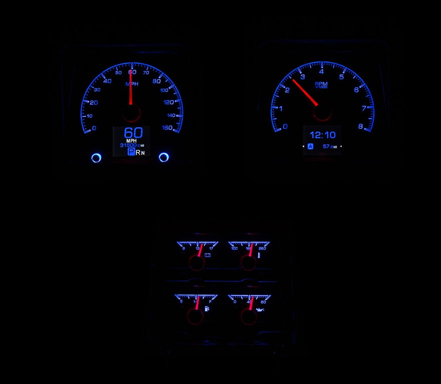 1969 Camaro with Console gauges HDX Instruments